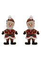 Red Santa Claus Acrylic 1.75" Earring