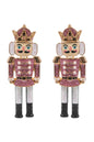 Pink Acrylic Nutcracker 2.25" Drop Earring