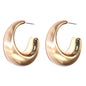 Matte Gold Hoop .5" Earring