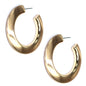 Matte Gold Thick 1.5" Earring