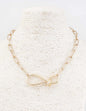 Gold Chain Knot 16"-18" Necklace