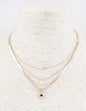 Gold Snake Chain with Puffy Heart and Pearl 16"-18" Necklace