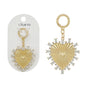 Rhinestone Studded Heart Scarf Necklace Attachment