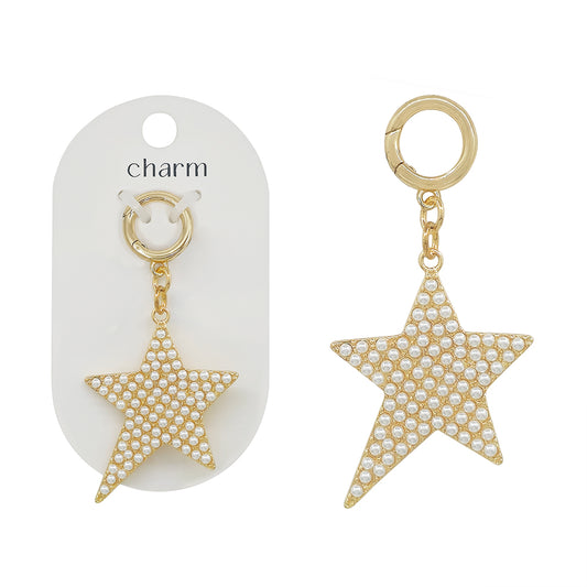 Pearl Studded Star Scarf Necklace Attachment
