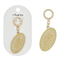Gold Metal Football Cutout Clip on Charm, Perfect for the Gameday Silk Knotted Scarf Necklace,  VERY POPULAR!