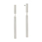 Silver Cylinder Bar 2" Drop Earring