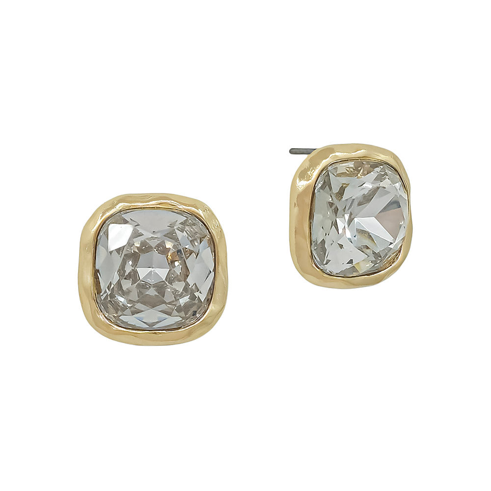 16MM Clear Crystal Studded Earring