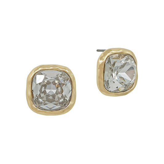 16MM Clear Crystal Studded Earring