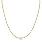 Natural Leather Cord with Freshwater Pearl Pull String Necklace