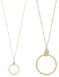 Gold Open Circle 36" Necklace