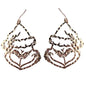 Gold Grinch Cutout 2" Earring