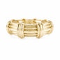 Worn Gold Textured Stretch Bracelet