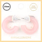 Light Pink Acrylic 1" Hoop Earring
