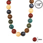 Multi 20MM Beaded 18" Necklace