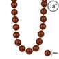 Gameday Maroon 20MM Beaded 18" Necklace
