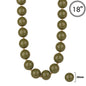 Olive 20MM Beaded 18" Necklace