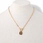 Cross Disk Pendant Toggle Necklace