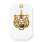 Gold Metal Large 2" Tiger Charm, Add to any Necklace, Purse, Keychain