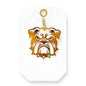 Gold Metal Large 2" Bulldog Charm, Add to any Necklace, Purse, Keychain