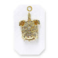 Gold Open Chain 16"-18" Necklace with Detachable Large Bulldog Charm