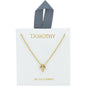 Gold 18K Gold Dipped with Small Cross 16"-18" Necklace