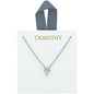 Silver 18K Dipped with Small Cross 16"-18" Necklace
