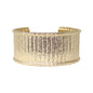 Gold Hammered Textured 1" Cuff Bracelet