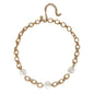 Gold Open Chain with Coin Pearl 16"-18" Necklace