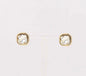 Gold Wrapped with Clear Crystal Stud Earring