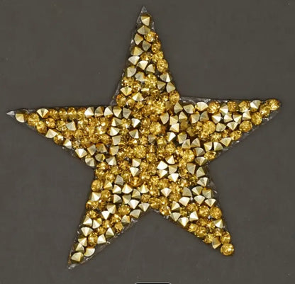 Iron On Crystal Star Hat Patch