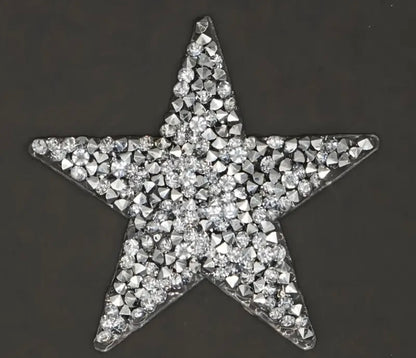 Iron On Crystal Star Hat Patch