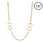 Gold Chain with Gold Horsebit 16" Necklace
