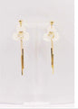 Clear acrylic with Gold Chain 2.5" Earring