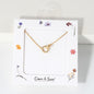 Interlocking CZ Circle 16"-18" Necklace