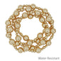 Water Resistant Set of 4 10MM and 4MM Beaded Stretch Bracelets