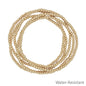 Set of 5 Small 3mm Beaded Stretch Bracelets, Great for Layering!