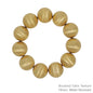 Matte Gold 20MM Beaded Stretch Bracelet