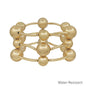 Water Resistant 16MM and 12MM Metal Bar Stretch Bracelet