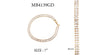 Gold Baguette Rhinestone Tennis Bracelet