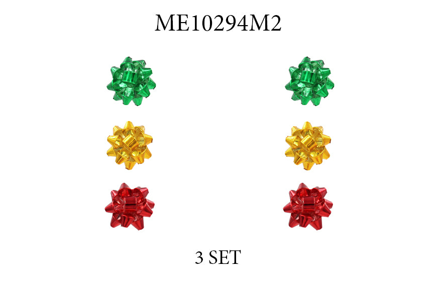 Christmas Set of 3 Earrings