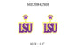 Yellow and Purple LSU 2" Acrylic Gameday Earring (Copy) (Copy)