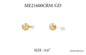 Double Sided Gold and Pearl Stud Earring