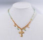 Cross with Jade Beaded 16"-18" Necklace