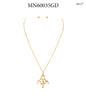 Rhinestone Cross Toggle 16"-18" Necklace