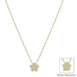 Water Resistant Gold Flower on Chain 16"-18" Necklace