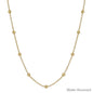 Water Resistant 5MM Beaded and Chain 16"-18" Necklace