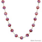 Gold Chain with 10MM Purple "Candy" Beaded 17" Necklace
