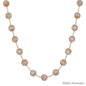 Gold Chain with 10MM Mocha "Candy" Beaded 17" Necklace