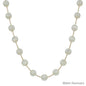 Gold Chain with 10MM White "Candy" Beaded 17" Necklace