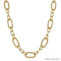 Water Resistant Gold Thick Open Chain 16"-18" Necklace